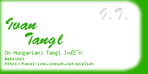 ivan tangl business card